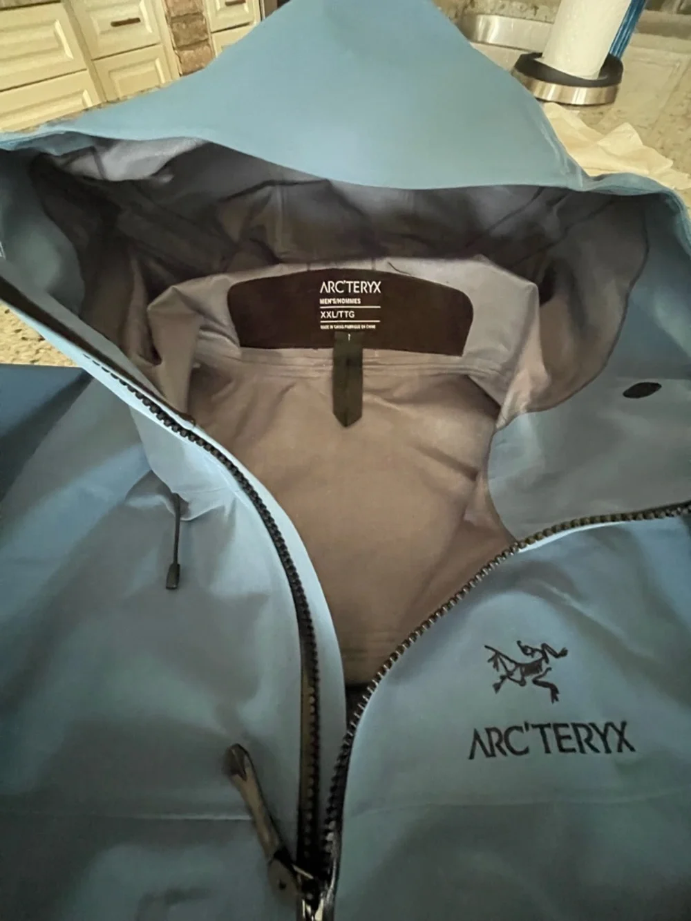 ARCTERYX GORETEX PRO PARKA SHELL NEW MENS XXL PTP 26 HEM 32 ARC BLUE RET $799 - Picture 2 of 14